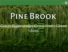 Tablet Screenshot of pinebrookpartners.com